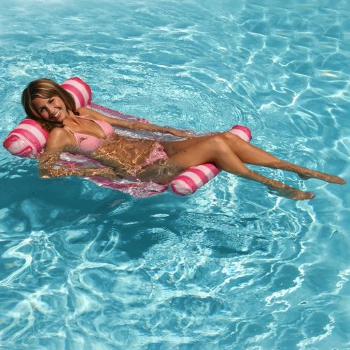 Water Hammock Inflatable Pool Lounger - Pink PM70743-PINK
